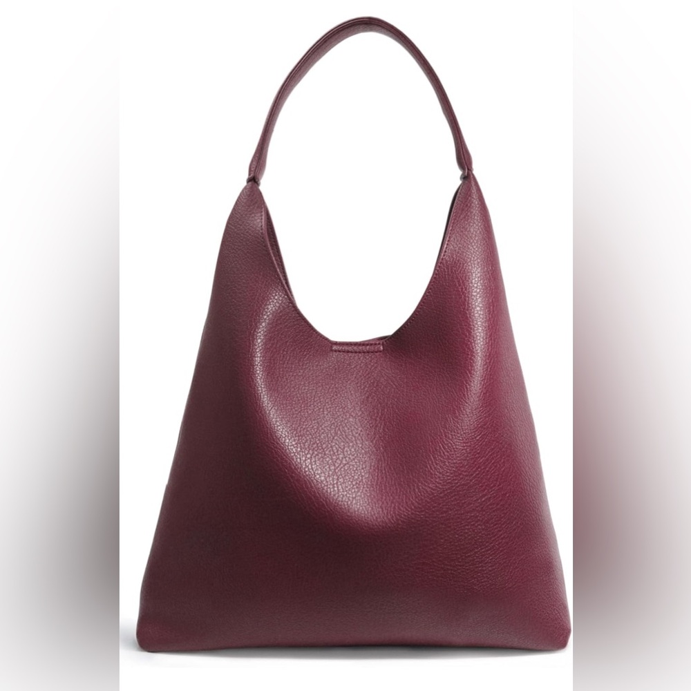 NWT Dark Red Slouchy Hobo Bag